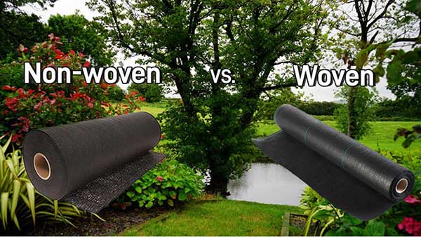 What is the difference between a woven and nonwoven geotextile?